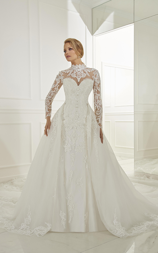 robe de mariée sirène avec surjupe