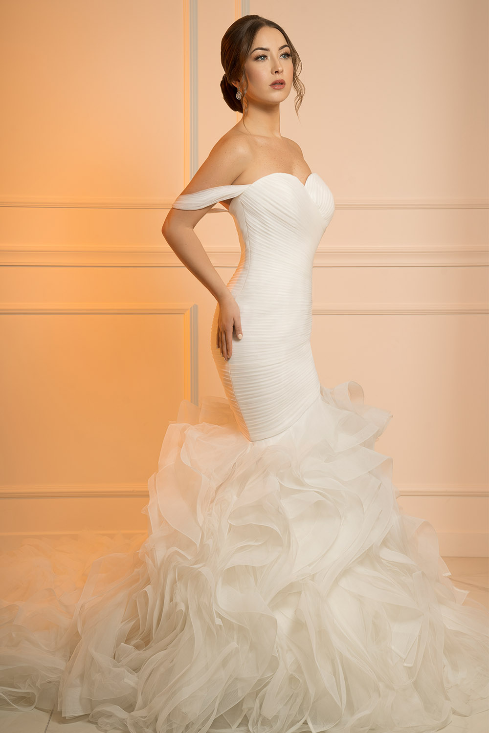 robe de mariée jupe froufrou