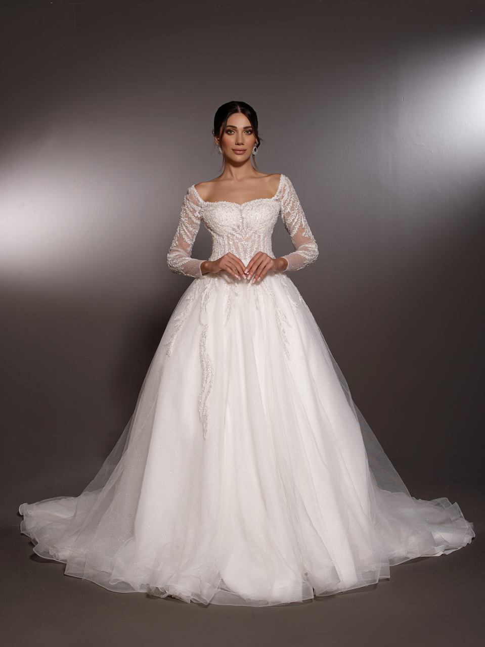 robe de mariée perlée